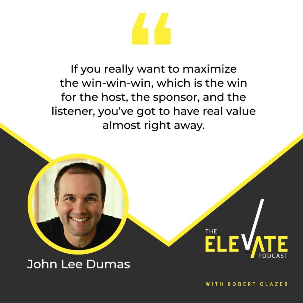 The Elevate Podcast with Robert Glazer | John Lee Dumas | Entrepreneurs On Fire